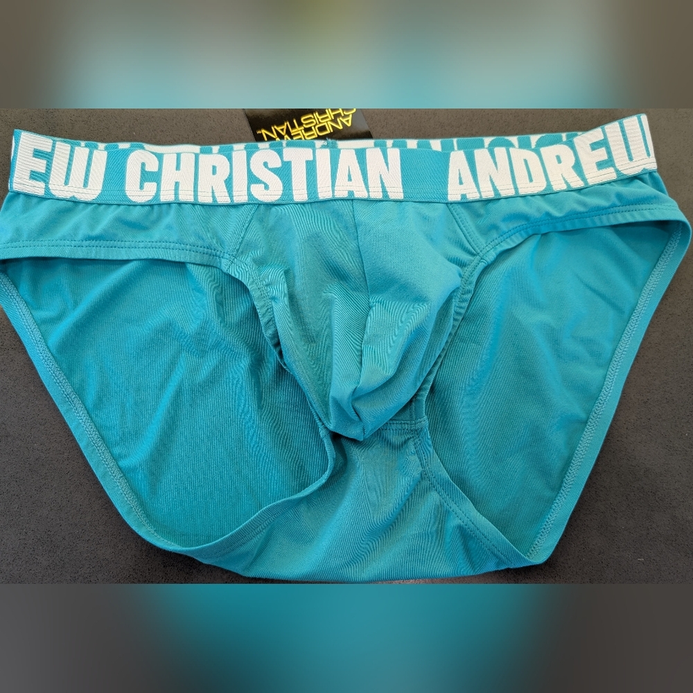 Andrew Christian Teal Briefs